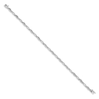 14k White Gold Diamond 7.5in Oval Link Bracelet-BM4597-005-WA