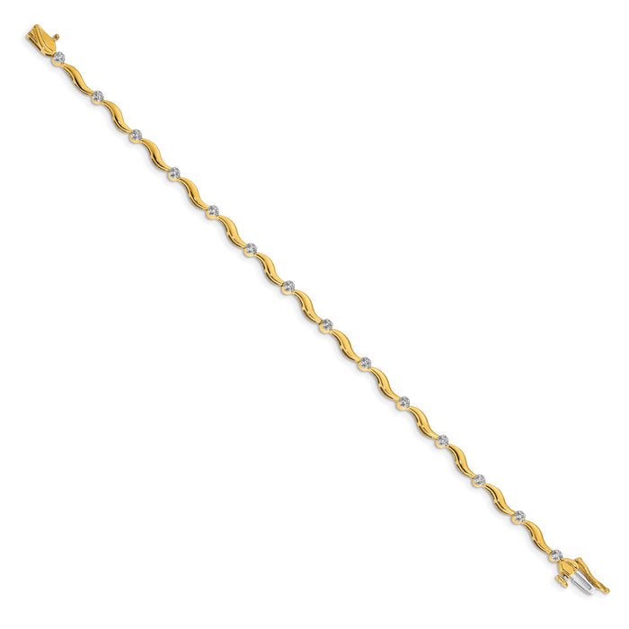 14k Diamond Bracelet-BM4603-015-YA