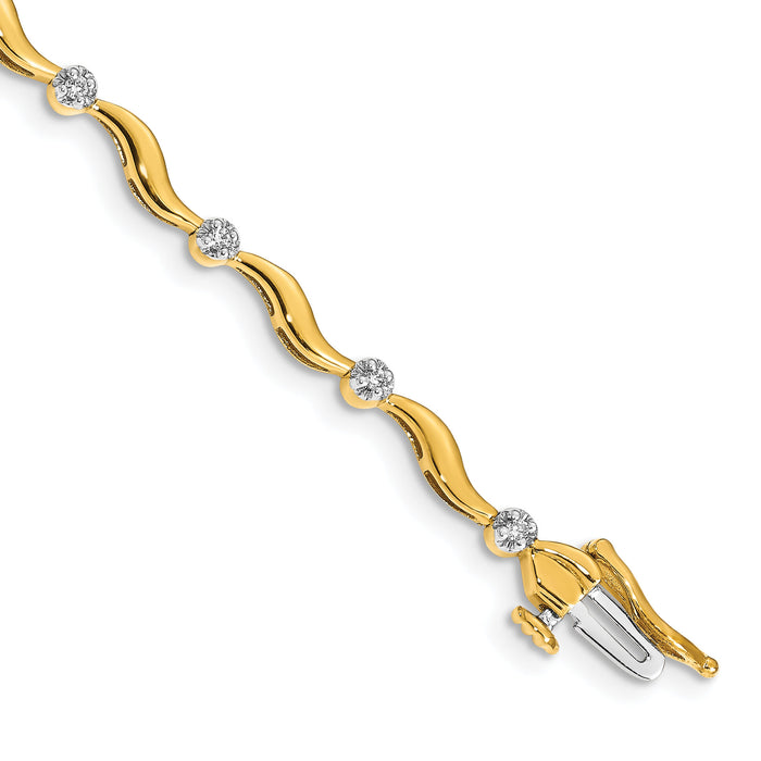 14k Diamond Bracelet-BM4603-015-YA