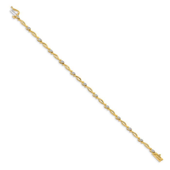 14k Diamond Bracelet-BM4606-013-YA