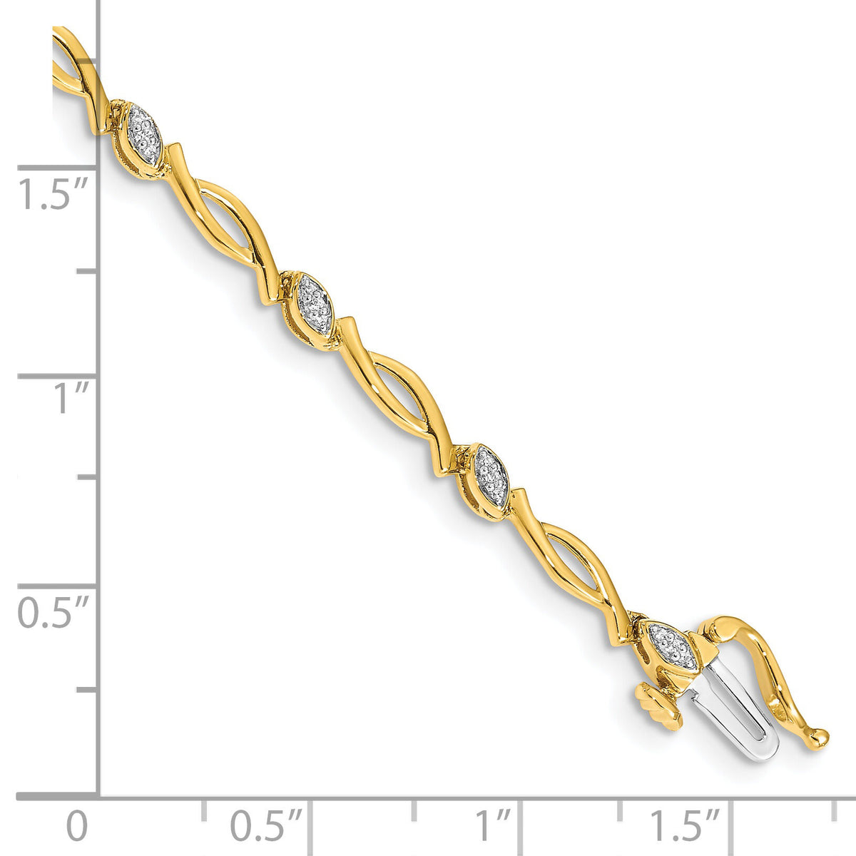 14k Diamond Bracelet-BM4606-013-YA