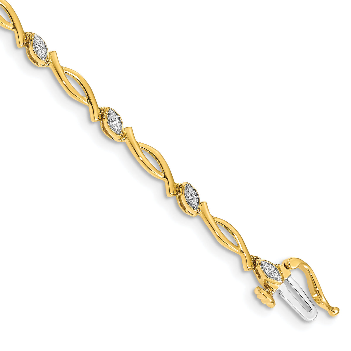 14k Diamond Bracelet-BM4606-013-YA