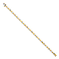 14k Two-tone Diamond Bracelet-BM4614-025-YWA