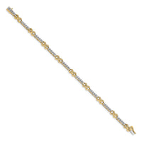 14k Two-tone Diamond Bracelet-BM4617-033-WYA