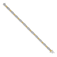 14k Two-tone Gold Diamond Bracelet-BM4620-050-WYA