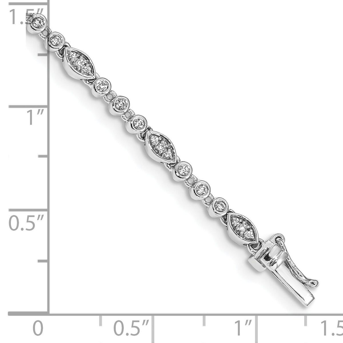 14k White Gold Diamond Bracelet-BM4621-050-WA