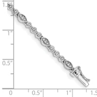 14k White Gold Diamond Bracelet-BM4621-050-WA