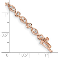 14k Rose Gold Diamond Bracelet-BM4622-075-RA