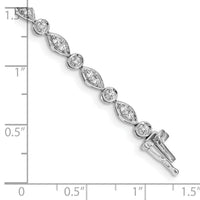 14k White Gold Diamond Bracelet-BM4622-075-WA