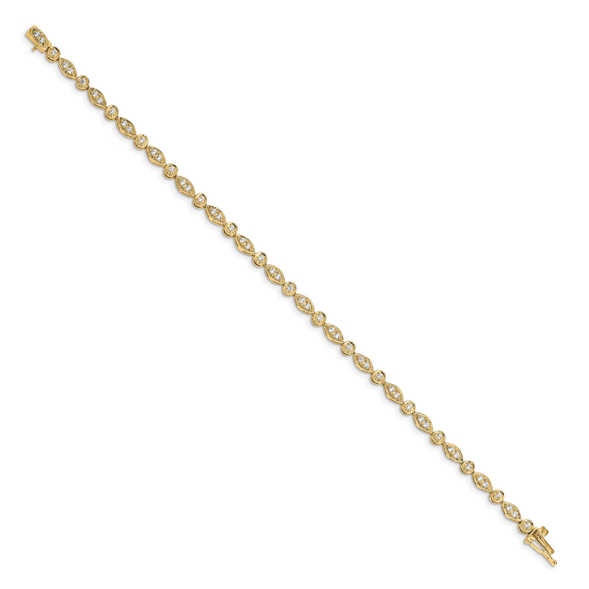 14k Yellow Gold Diamond Bracelet-BM4622-075-YA
