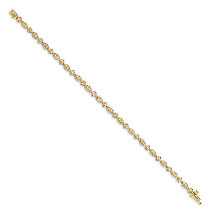 14k Yellow Gold Diamond Bracelet-BM4622-075-YA