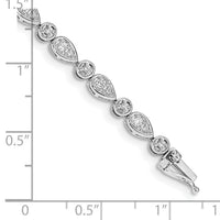 14k White Gold Diamond Bracelet-BM4623-075-WA