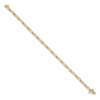 14k Diamond Figure 8 Link Bracelet-BM4627-015-YA