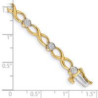 14k Diamond Infinity Bracelet-BM4631-013-YA