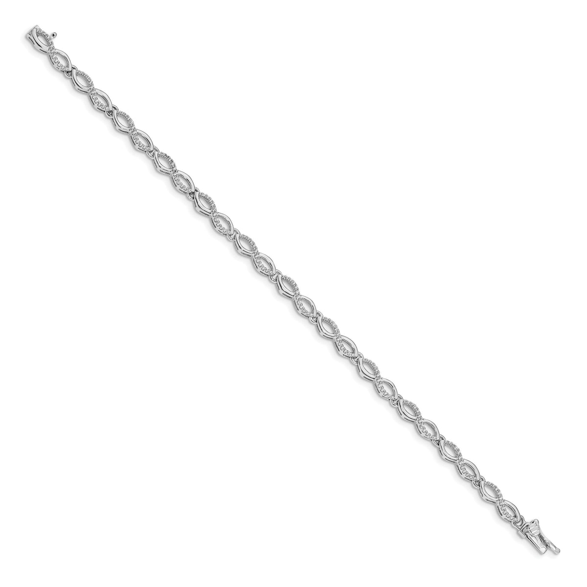 14k White Gold Diamond Bracelet-BM4634-050-WA