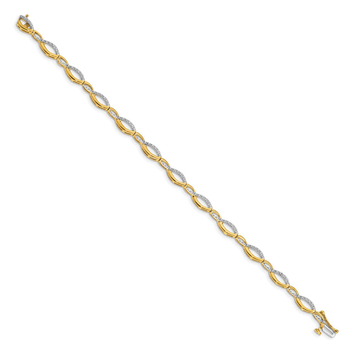 14k Diamond Bracelet-BM4635-025-YA