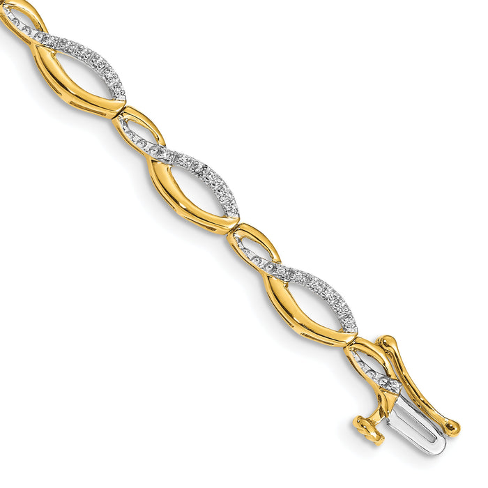 14k Diamond Bracelet-BM4635-025-YA