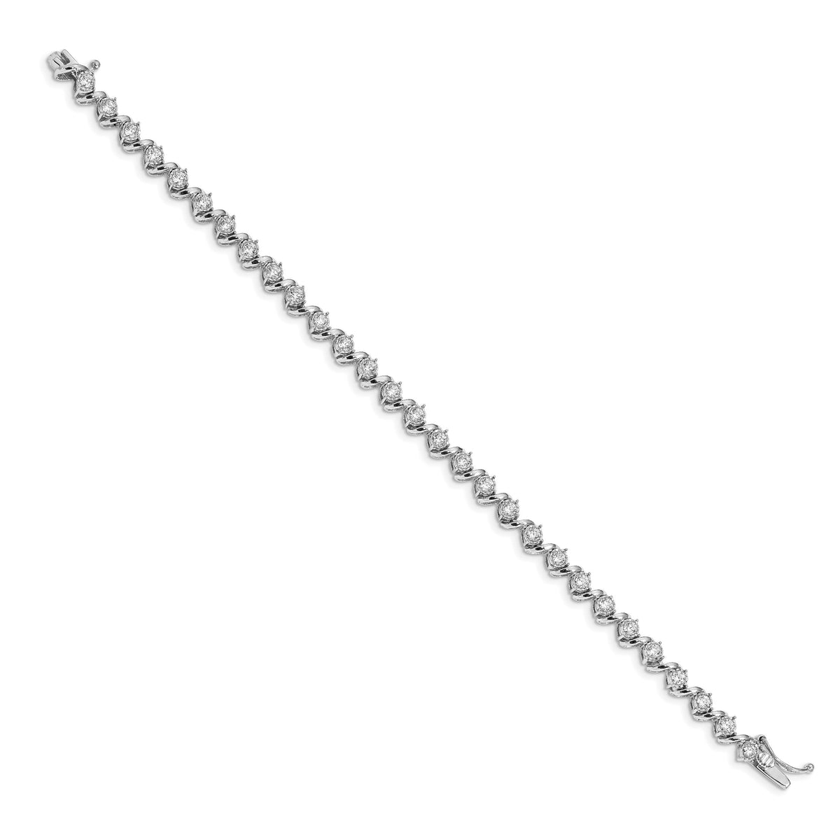 14k White Gold Diamond Bracelet-BM4641-200-WA