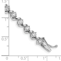 14k White Gold Diamond Bracelet-BM4641-200-WA