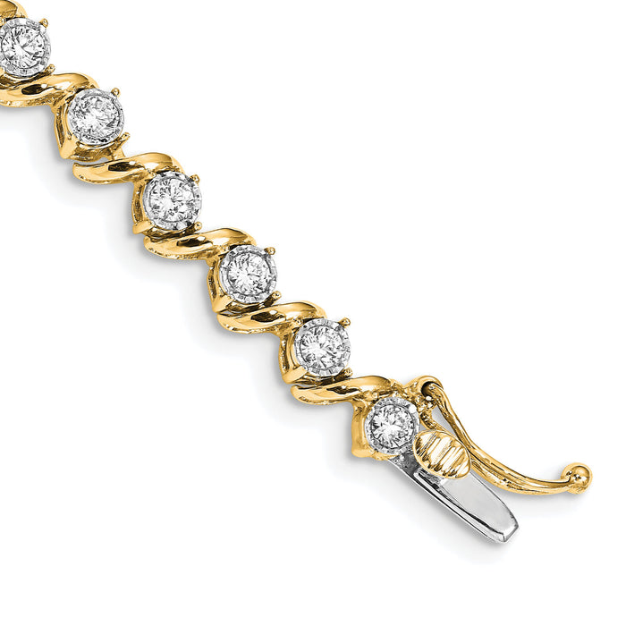 14k Diamond Bracelet-BM4641-200-YA