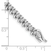 14k White Gold Diamond Bracelet-BM4643-100-WA