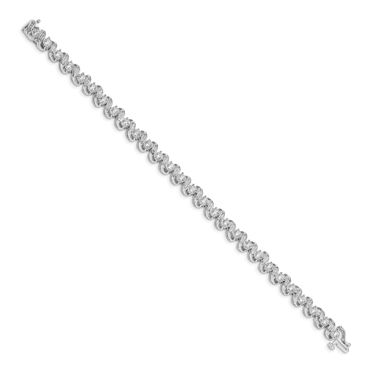 14k White Gold Diamond Bracelet-BM4647-300-WA