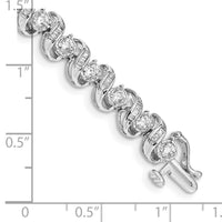 14k White Gold Diamond Bracelet-BM4647-300-WA
