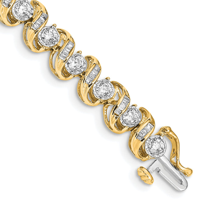 14k Diamond Bracelet-BM4647-300-YA
