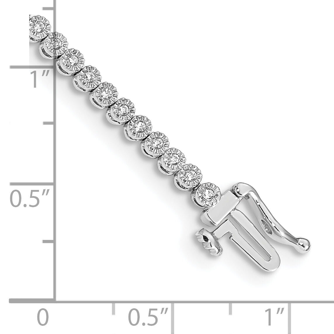 14k White Gold Diamond Tennis Bracelet-BM4648-050-WA