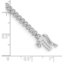 14k White Gold Diamond Tennis Bracelet-BM4648-050-WA