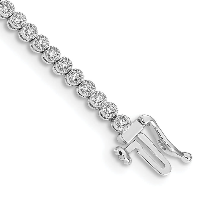 14k White Gold Diamond Tennis Bracelet-BM4648-050-WA
