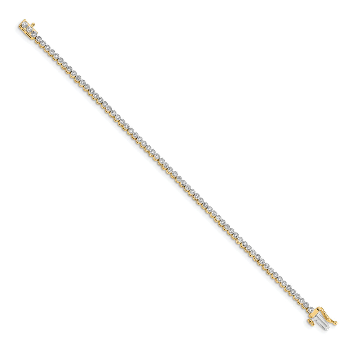 14k Diamond Tennis Bracelet-BM4648-050-YA