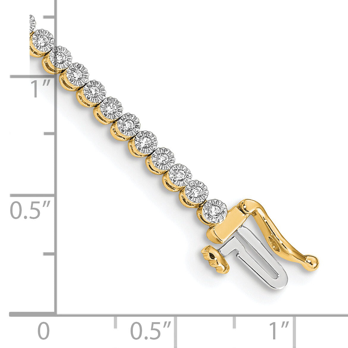 14k Diamond Tennis Bracelet-BM4648-050-YA