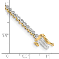 14k Diamond Tennis Bracelet-BM4648-050-YA