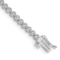 14k White Gold Diamond Tennis Bracelet-BM4649-100-WA
