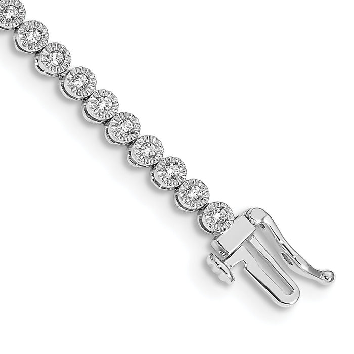 14k White Gold Diamond Tennis Bracelet-BM4649-100-WA