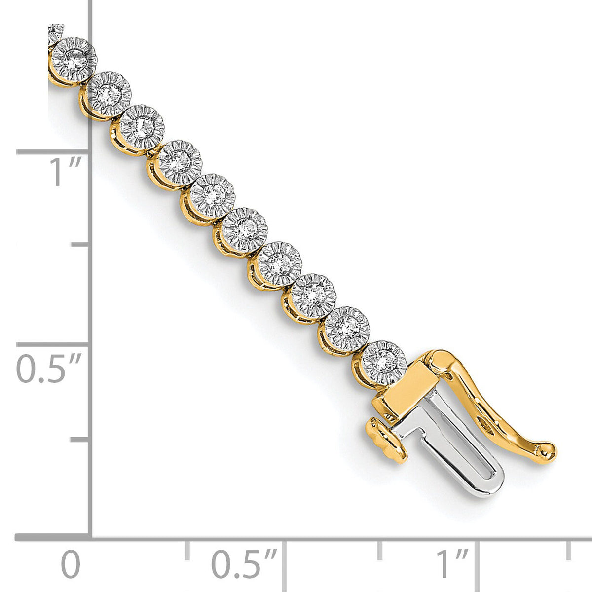 14k Diamond Tennis Bracelet-BM4649-100-YA