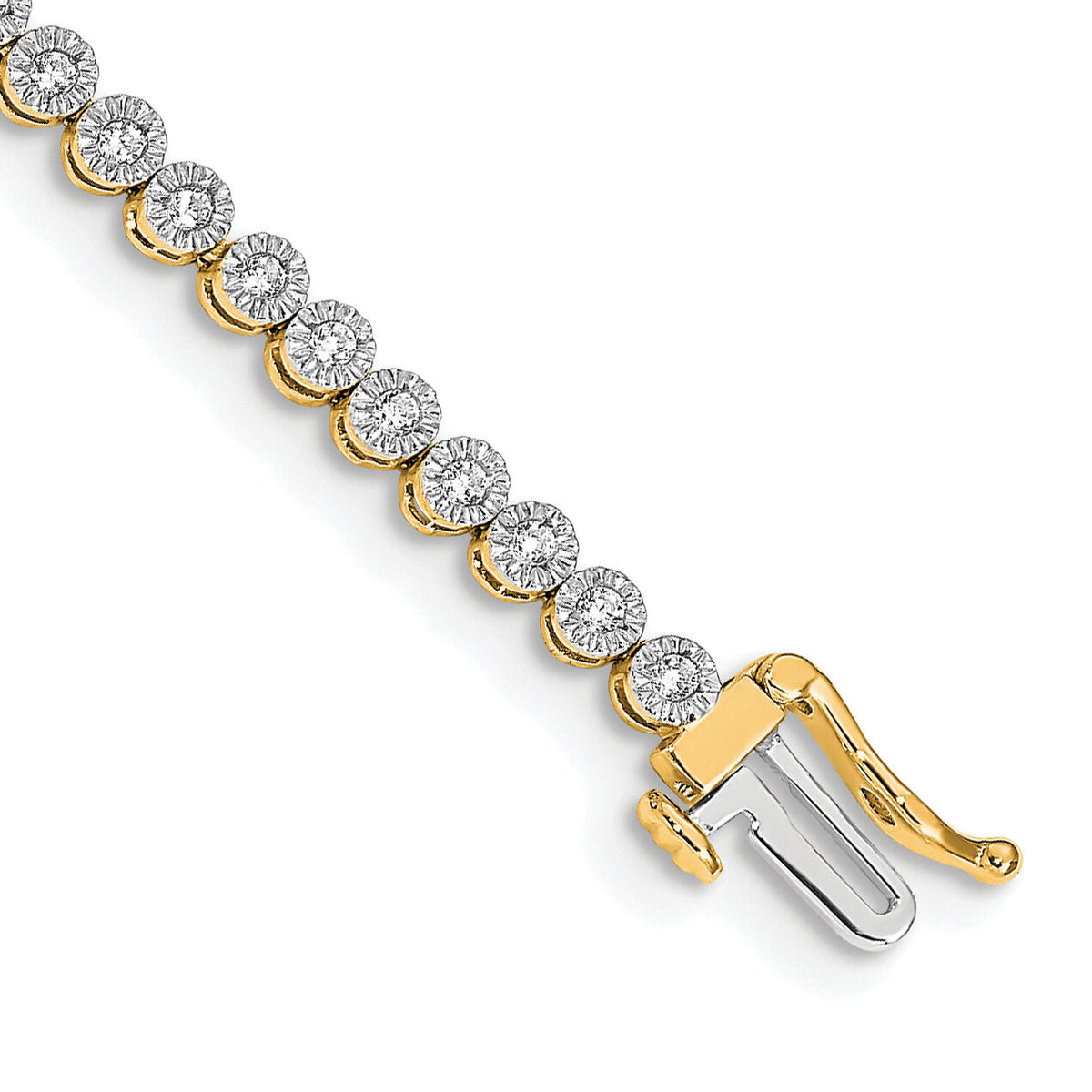 14k Diamond Tennis Bracelet-BM4649-100-YA
