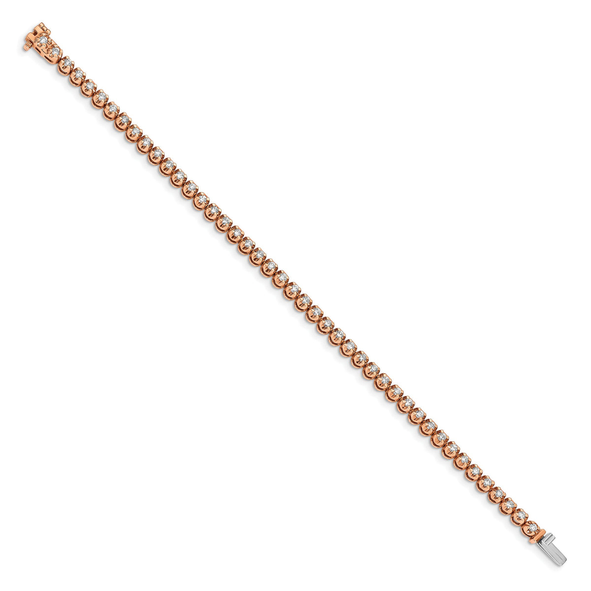 14k Rose Gold Diamond Bracelet-BM4650-200-RA