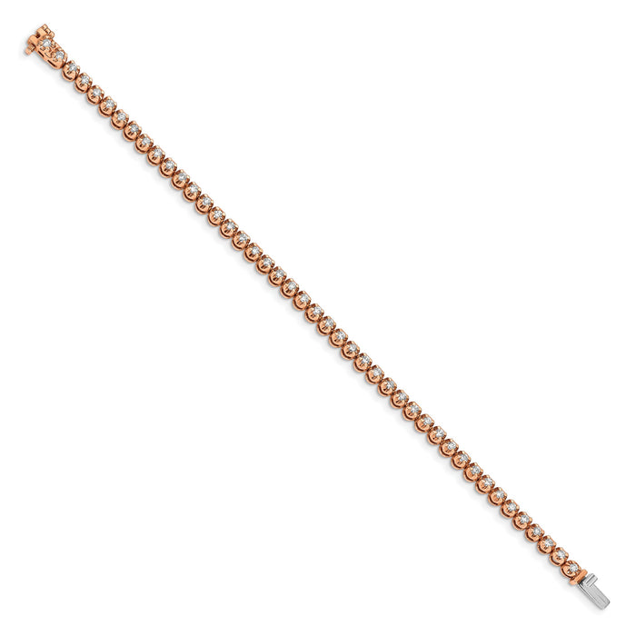 14k Rose Gold Diamond Bracelet-BM4650-200-RA