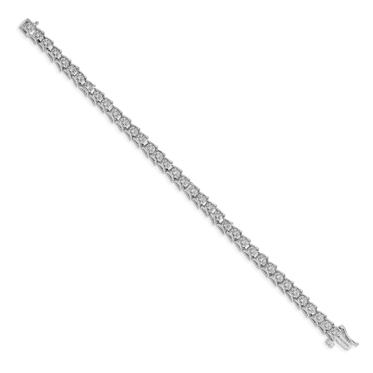 14k White Gold Diamond Fancy Bracelet-BM4654-063-WA