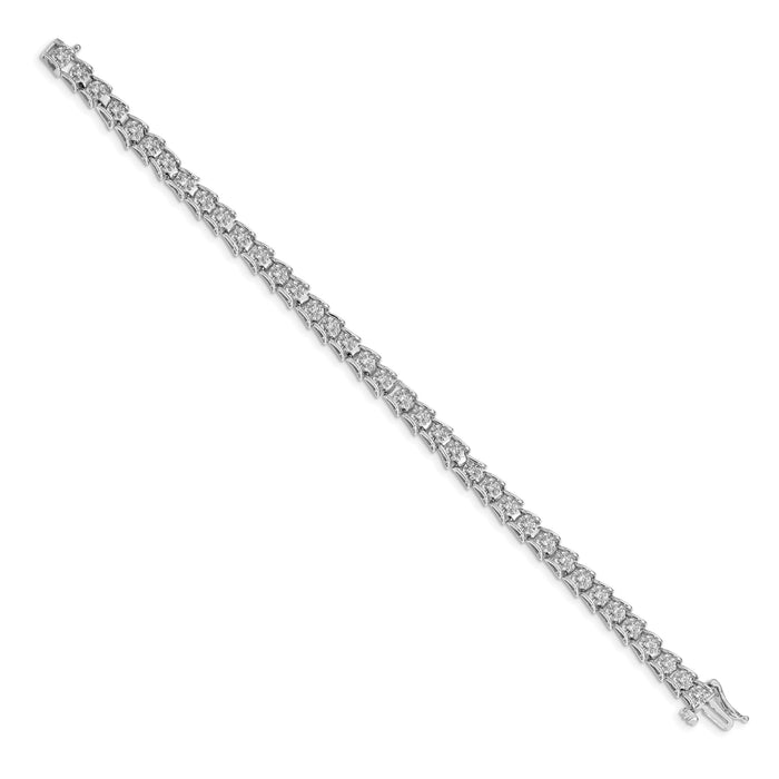 14k White Gold Diamond Fancy Bracelet-BM4654-063-WA