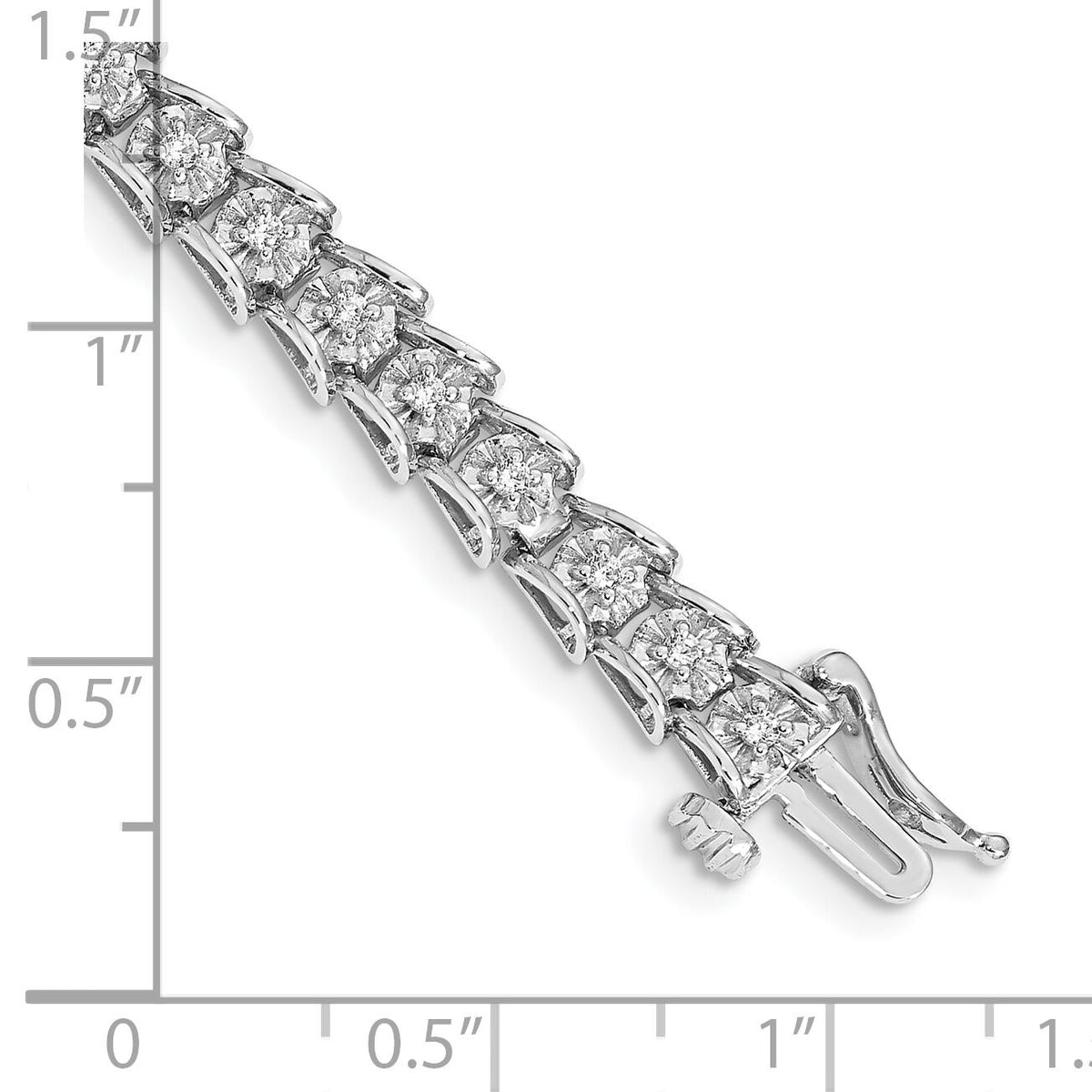 14k White Gold Diamond Fancy Bracelet-BM4654-063-WA