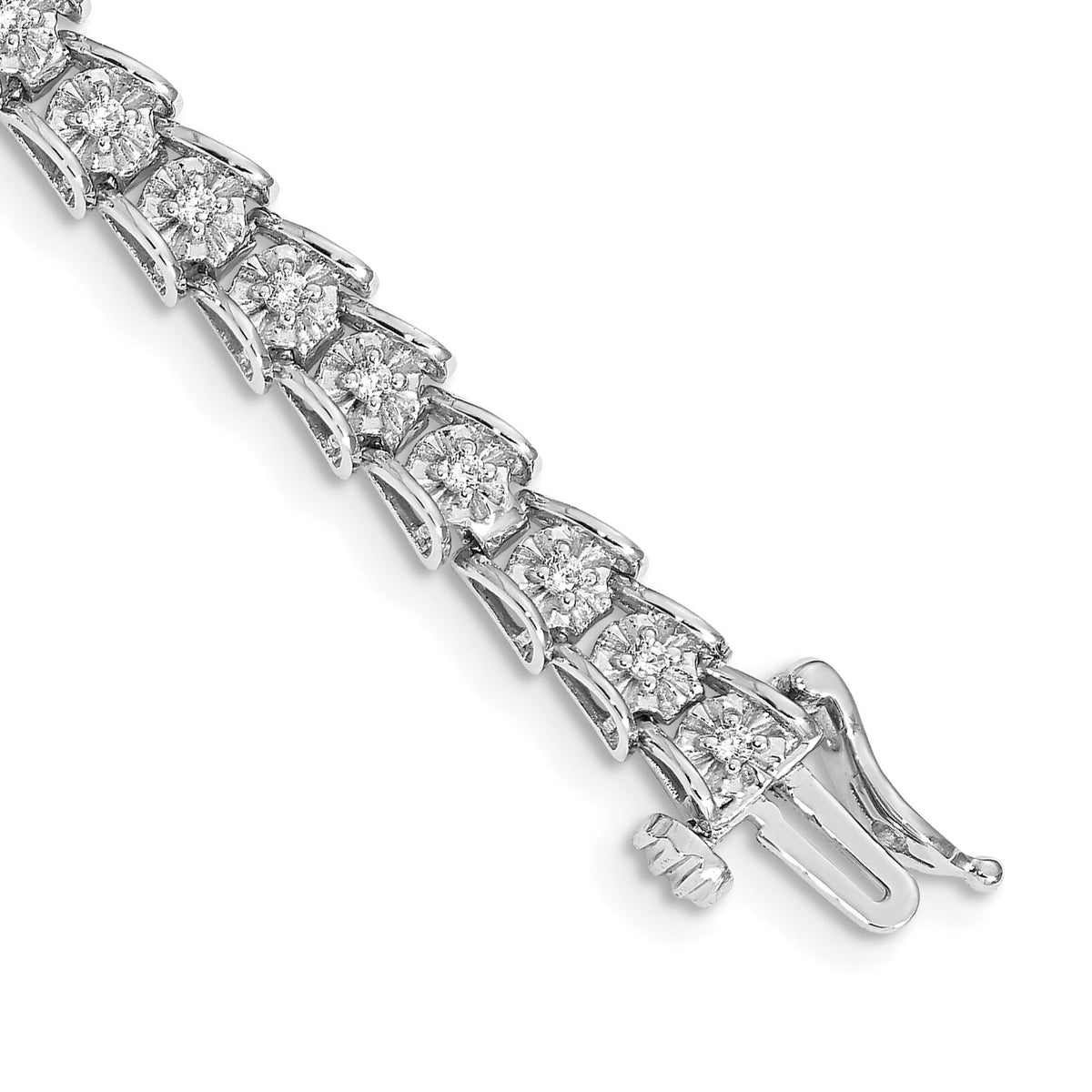14k White Gold Diamond Fancy Bracelet-BM4654-063-WA