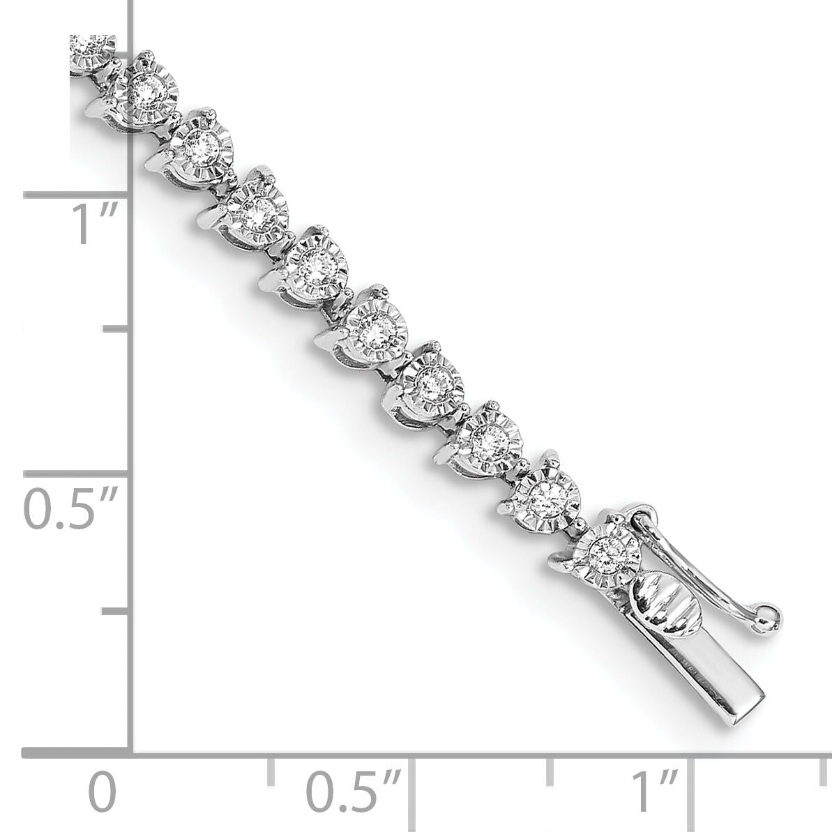 14k White Gold Diamond Bracelet-BM4655-100-WA