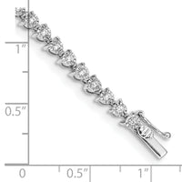 14k White Gold Diamond Bracelet-BM4655-100-WA