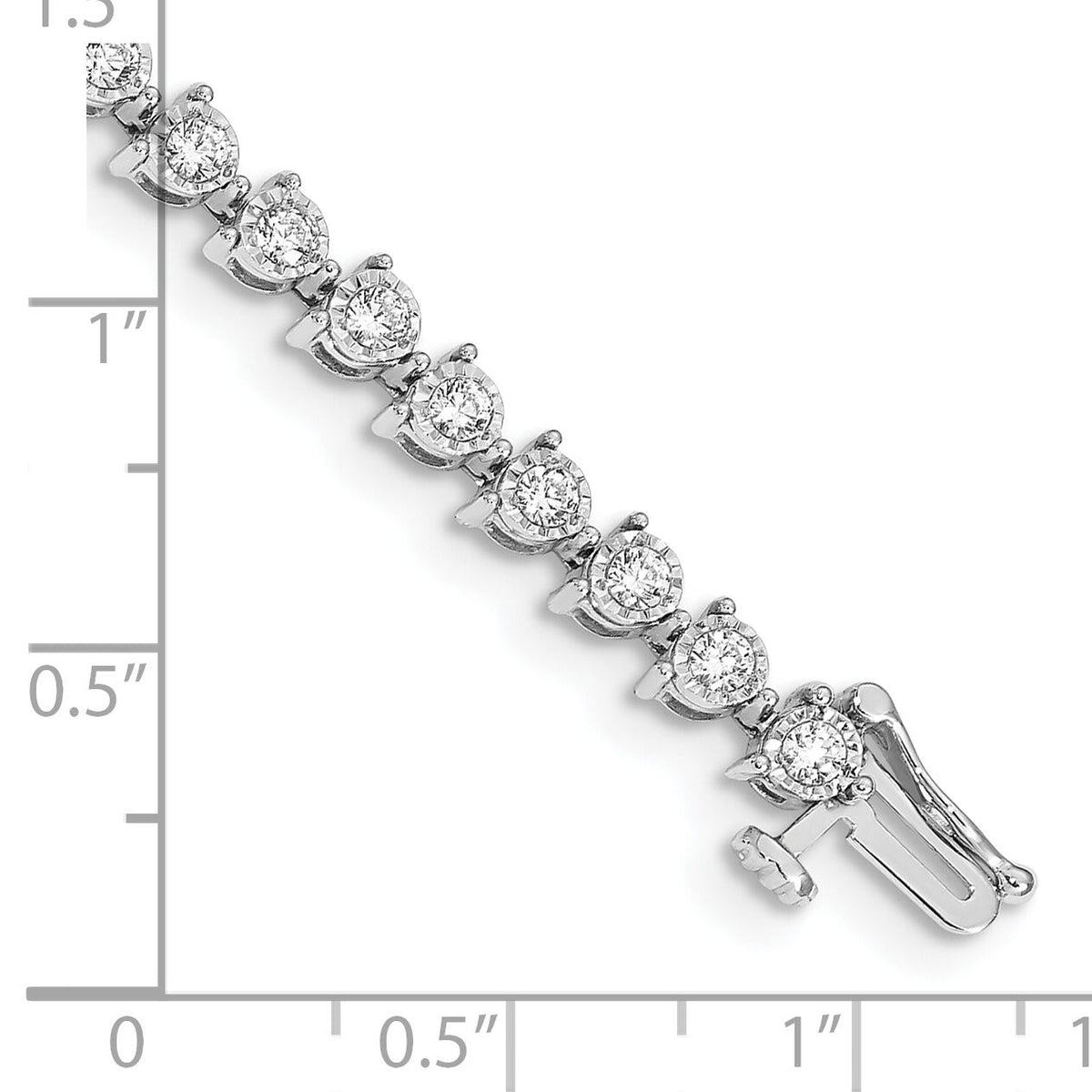 14k White Gold Diamond Bracelet-BM4656-200-WA