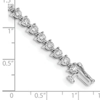 14k White Gold Diamond Bracelet-BM4656-200-WA