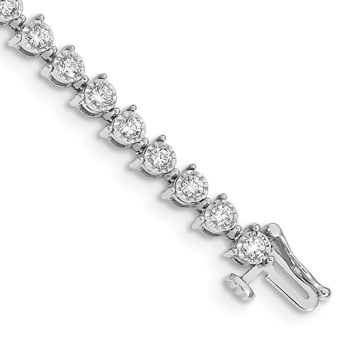 14k White Gold Diamond Bracelet-BM4656-200-WA
