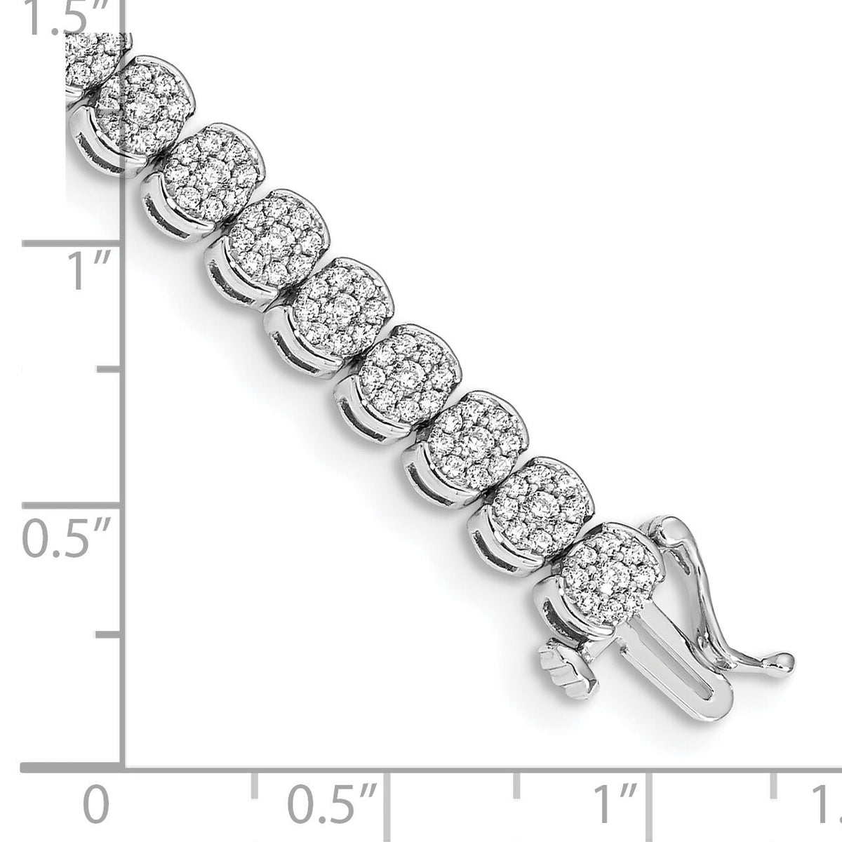 14k White Gold Diamond Bracelet-BM4662-300-WA